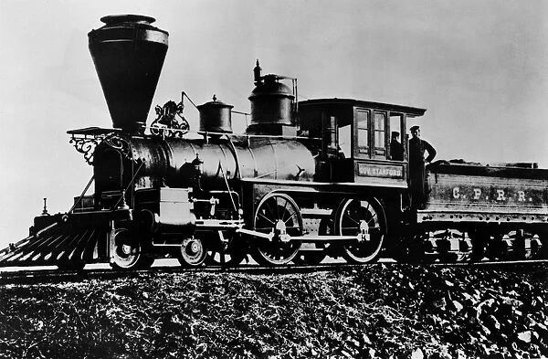 Locomotive Govenor Stanford the first to be placed in service by the Central Pacific