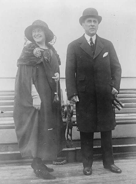 Lord and Lady Lee in New York. 2 November 1922