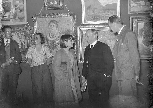 Lord Waring at Eltham Art Bazaar. 1934