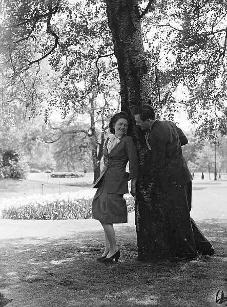 Lovers in Hyde Park May 1947 love couple romance romantic for valentines day be