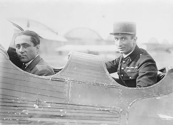 Lt Costa and Lt Vitiolles leave Le Bourget in attempt to beat the record for longest