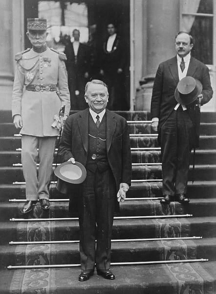 M Doumergue, New French President leaving the Elysee 16 June 1924