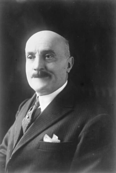 M Joseph Cailleaux, French Minister of Finance. Portrait. 1925