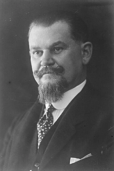 M Rodolphe Mlcoch, Czecho Slovakian Minister of Public Works. 21 December 1925