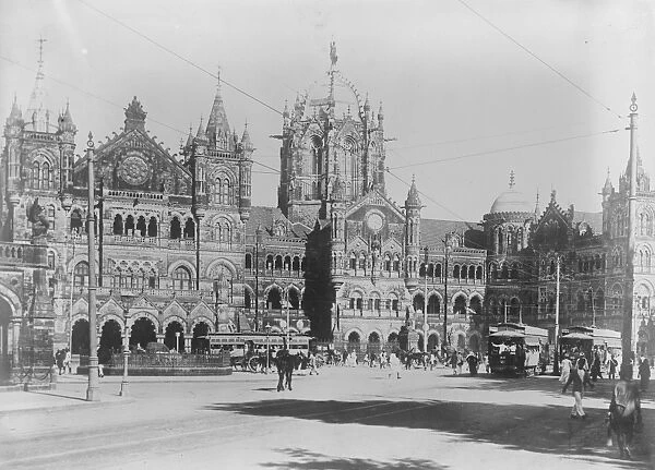 The magnificent Victoria Terminus, Bombay. 21 November 1921