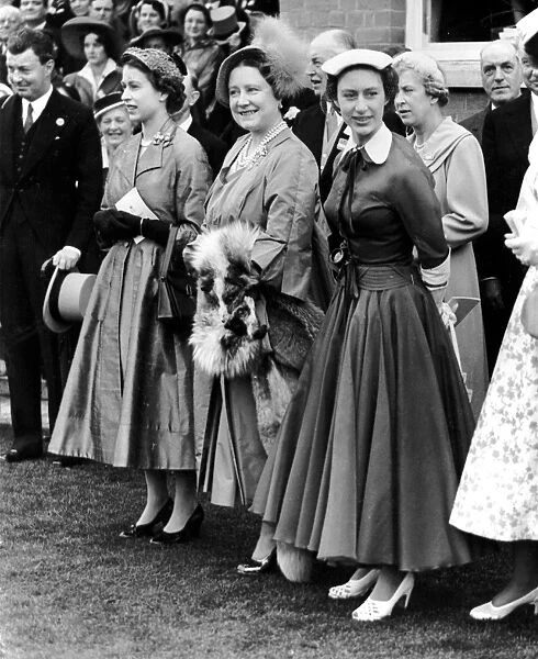 Her Majesty the Queen, the Queen Mother and Princess Margaret at Royal Ascot. 17th