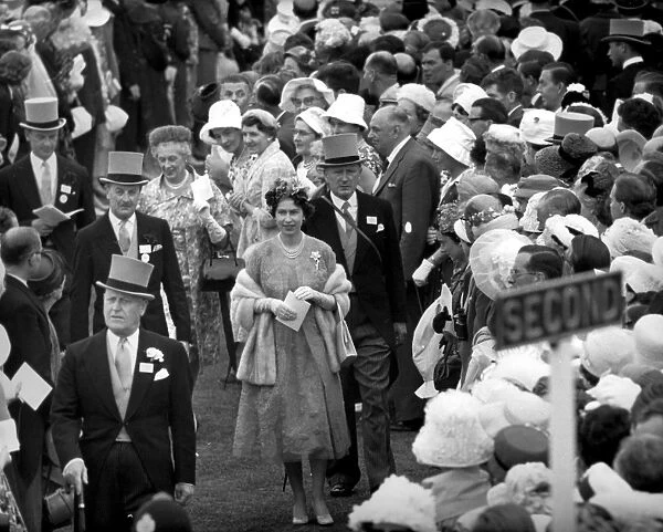 Her Majesty the Queen at Royal Ascot. 16th June 1960