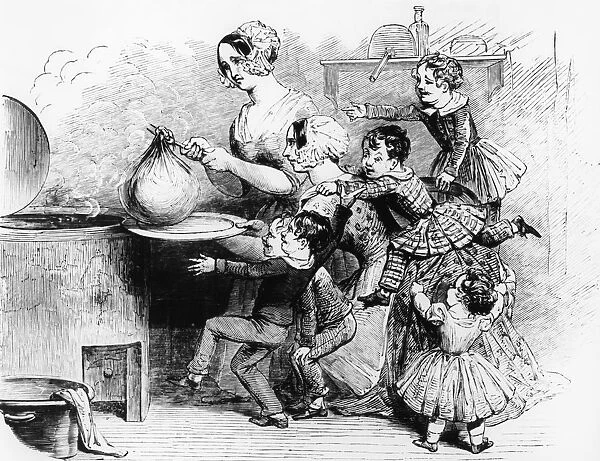 Making the Christmas pudding 1848