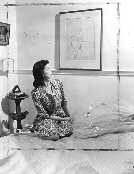 Margot Fonteyn at home. Margot Fonteyn, whose technique has been rated above that