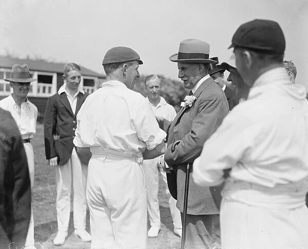 Martin Bladen Hawke, 7th Baron Hawke of Towton Opens New Cricket Ground of the Indian