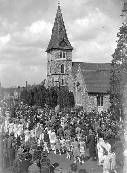 May-Day at Hayes Church, Kent. 1934