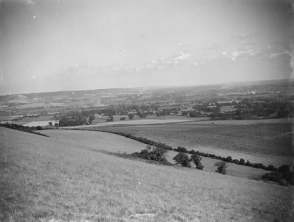 The Medway Valley seen from the Vigo Hills in Kent. 1939