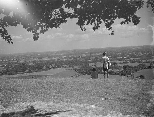 The Medway Valley taken from the Vigo Hills in Kent. 1939