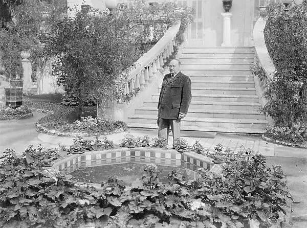 Menton M Vincente Blasco Ibanez, author of the Four Horseman at his villa