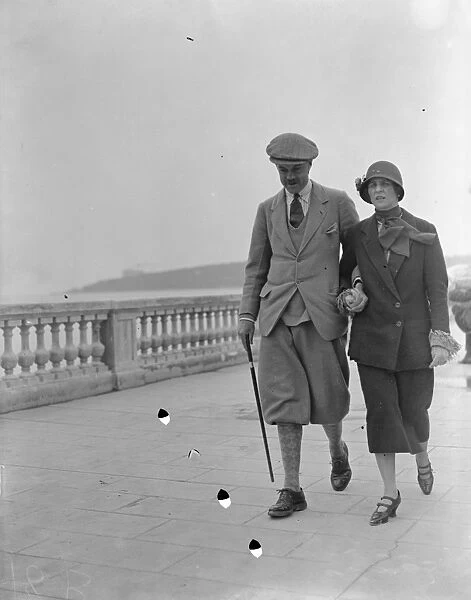 Menton Mr and Mrs Forbes Adam March 1925