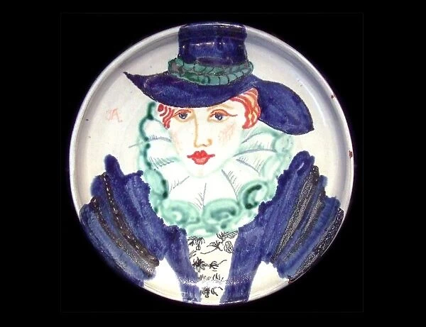 Michaela Gall - tudor portrait plates Joan Alleyn