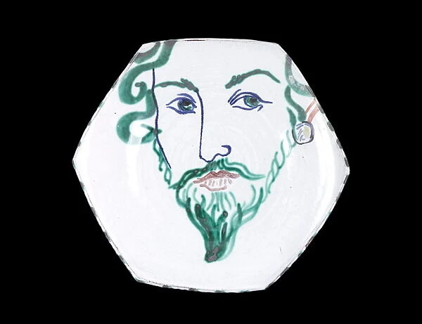 Michaela Gall - tudor portrait plates Walter Raleigh