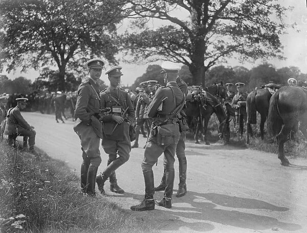 Military operations at Fox Hills, Aldershot. Prince Henry. 27 August 1924 Prince Henry