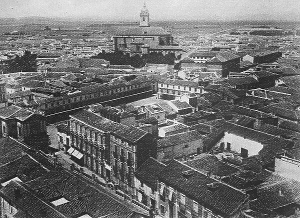 Military revolt against Spanish dictator. A general view of Ciudad Real. 30
