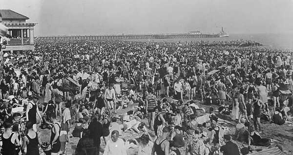 More than a million people. Record jams of holiday makers on Coney Island beach
