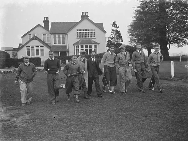 Millwall footballers enjoy a break from the pitch and relax on the Beckenham golf course