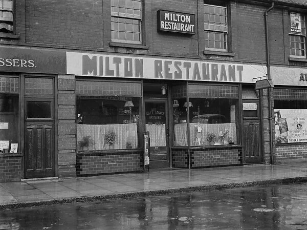 Milton restaurant. 1937