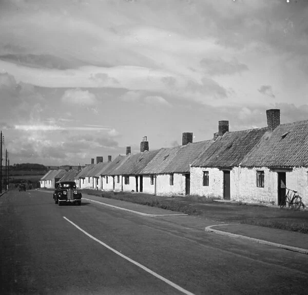Miners cottages in Northumberland. 1938