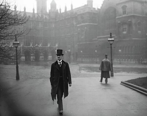 Minister break up for Christmas Mr Neville Chamberlain leaving the House of Commons