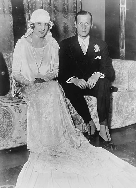Miss Audrey Emery and the Grand Duke Dimitri who were married at Biarritz. 23 November