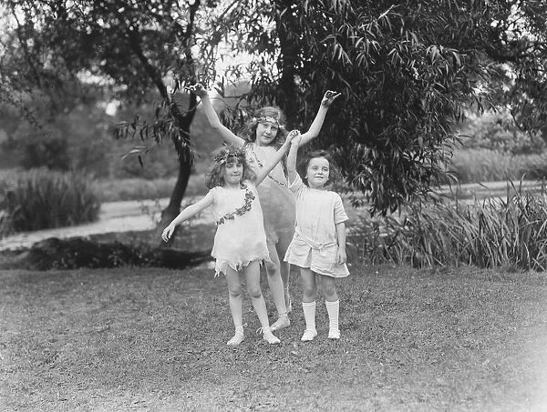 Miss Italia Contis pupils dancing for the officers garden fete 23 July 1920