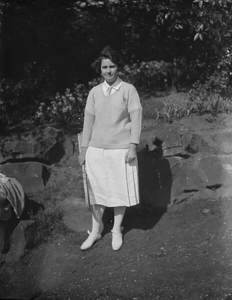 Miss M K Browne, American tennis player. May 1926