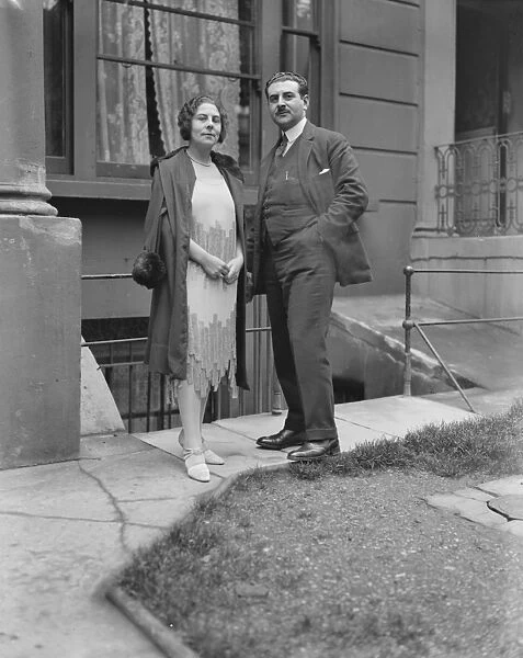 Miss Tallulah Bankhead and her fiance, Count Anthony De Bosdari. 21 November 1928