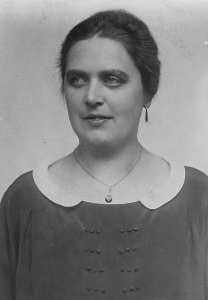 MME Relander, wife of the President of the Finnish Republic. 18 June 1927