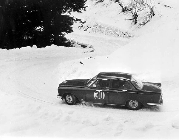 Monte Carlo: Rounding a hairpin bend near the Col Turini during the closing stages