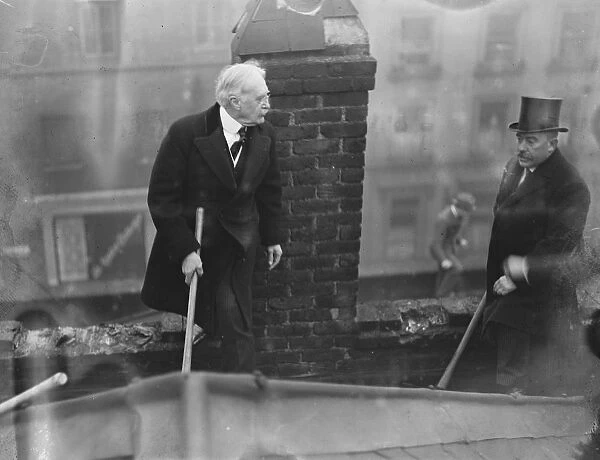 Mr Gordon Selfridge starts the demolition of his old building 13 February 1923