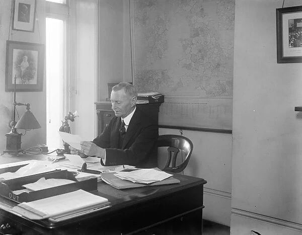 Mr Leigh MacLachlan, Unionist Partys new principal agent, photographed in his office