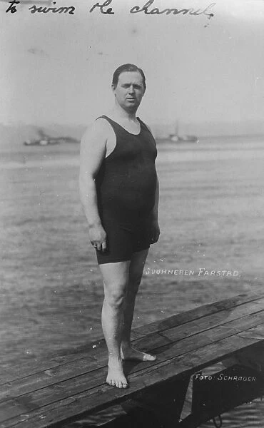 Mr Olav Farstad, who is attempting to swim the channel. 26 July 1926