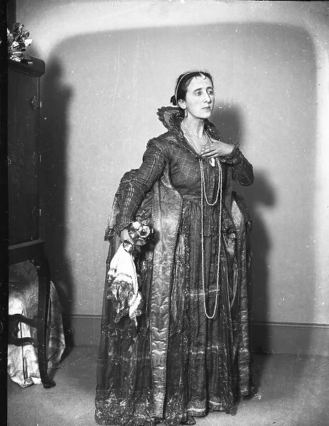 Mrs Malone, wife of Captain L Estrange Malone, M P in her costume for the Half