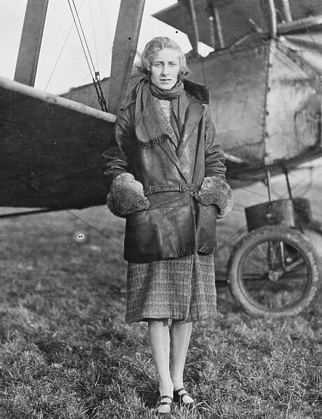 Mrs Ranald, the 19 year old girl who took her pilots certificate with ease at Brooklands