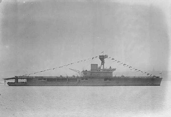 Naval review at Spithead. HMS Hermes. 26 July 1924