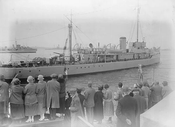 Naval review at Spithead. HMS Leamington. 26 July 1924