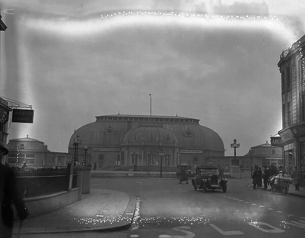 The new concert pavilion on the Worthing seafront on the West Sussex coast. 1926