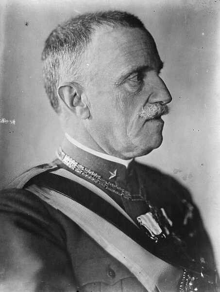 A new portrait of the King of Italy, Victor Emmanuel III 1 May 1930
