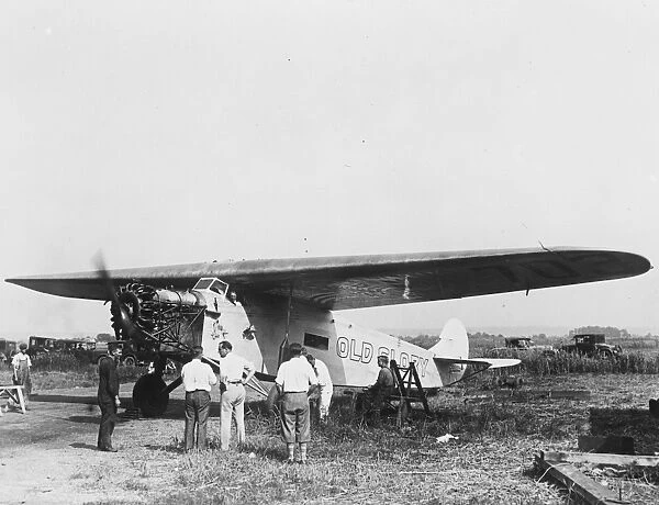 New York - Rome flight. Old Glory. 18 August 1927