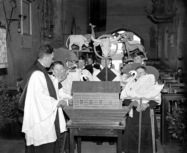 Noahs Ark Sunday at the Heritage Craft School, Chailey 30 January 1937