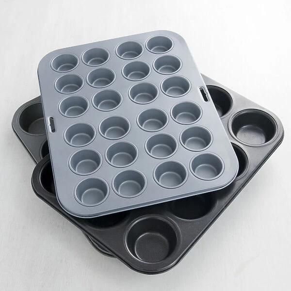 Non-stick metal muffin baking tins credit: Marie-Louise Avery  /  thePictureKitchen
