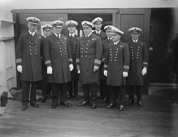 The officers of the Berengaria 23 August 1924
