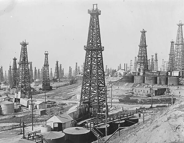 How oil obtrudes on one of the worlds most beautiful cities. Oil wells in the