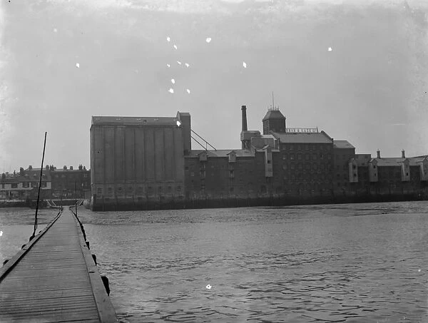 An old mill in Erith, London. 1936