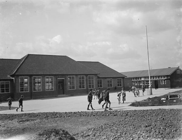 The opening of Blackfen Central School, Kent. External view of the school